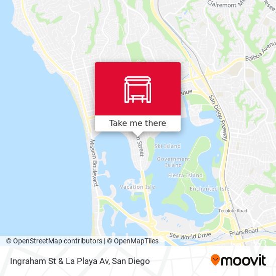 Mapa de Ingraham St & La Playa Av