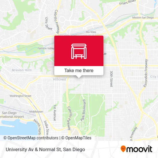Mapa de University Av & Normal St