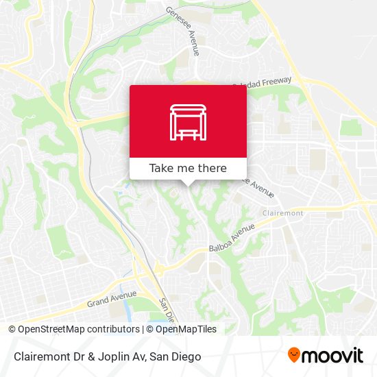 Clairemont Dr & Joplin Av map