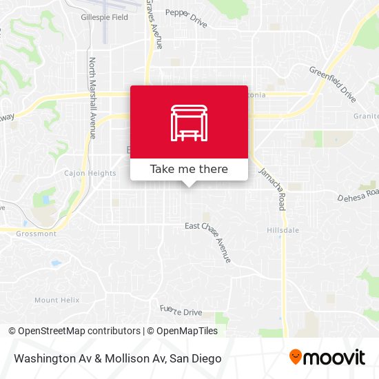 Washington Av & Mollison Av map