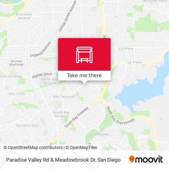 Paradise Valley Rd & Meadowbrook Dr map