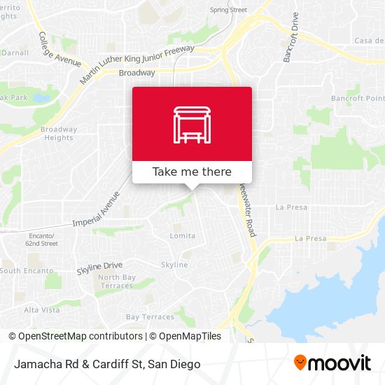 Jamacha Rd & Cardiff St map