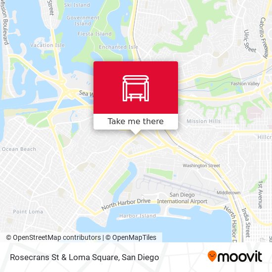 Rosecrans St & Loma Square map