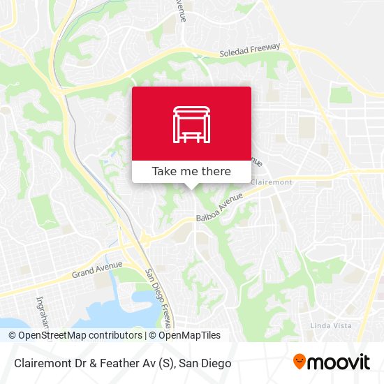 Clairemont Dr & Feather Av (S) map