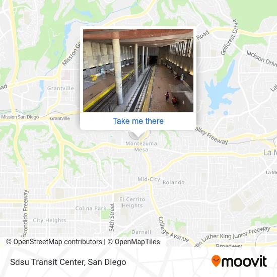 Sdsu Transit Center map
