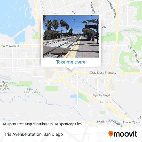 Iris Avenue Station map