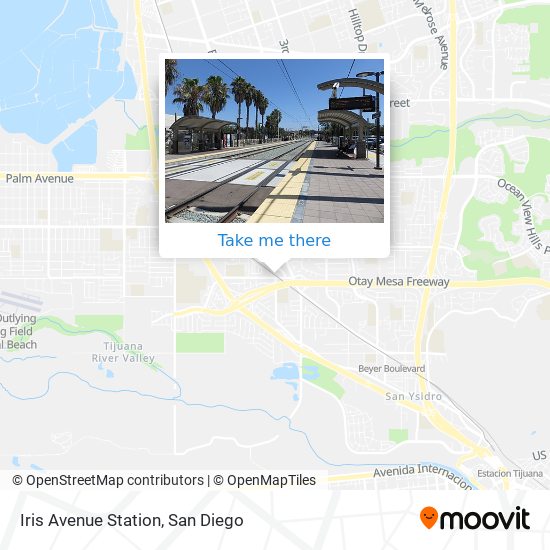 Mapa de Iris Avenue Station