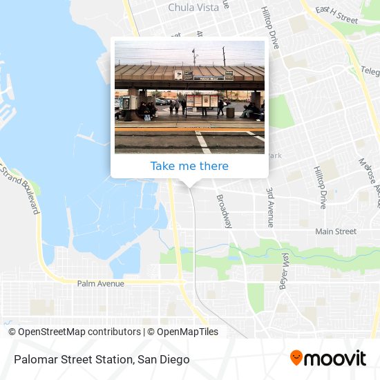 Palomar Street Station map