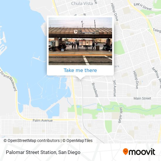 Mapa de Palomar Street Station