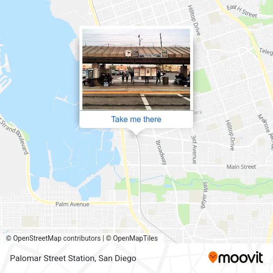 Mapa de Palomar Street Station