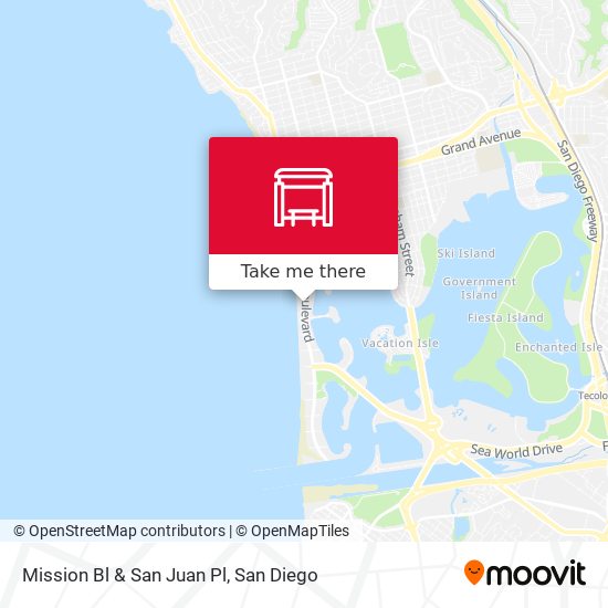 Mission Bl & San Juan Pl map