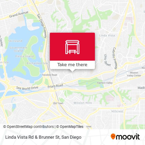 Linda Vista Rd & Brunner St map
