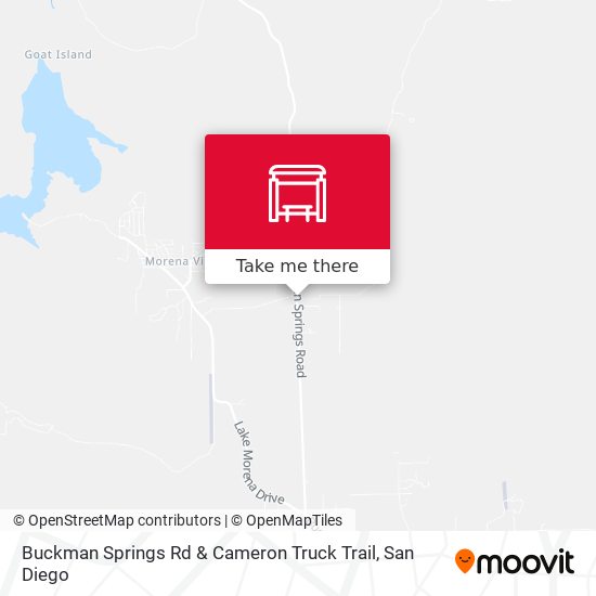 Buckman Springs Rd & Cameron Truck Trail map