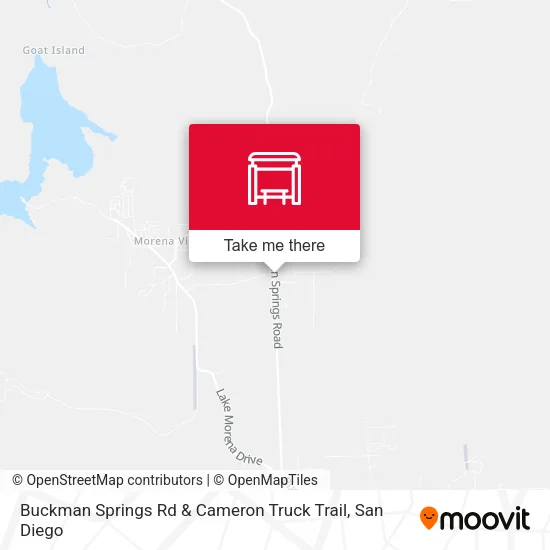 Buckman Springs Rd & Cameron Truck Trail map