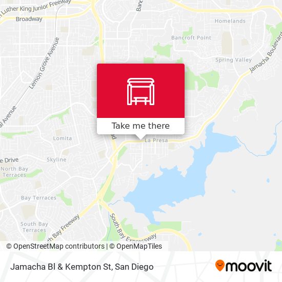 Mapa de Jamacha Bl & Kempton St