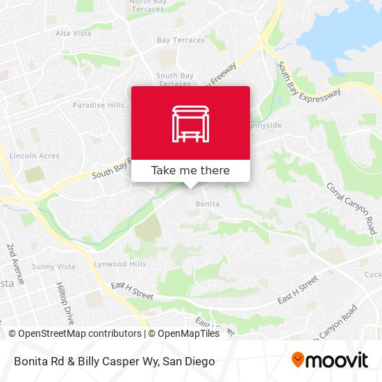 Mapa de Bonita Rd & Billy Casper Wy