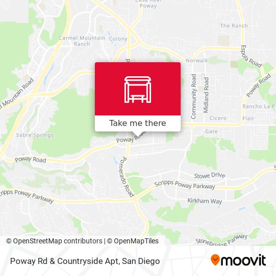 Mapa de Poway Rd & Countryside Apt