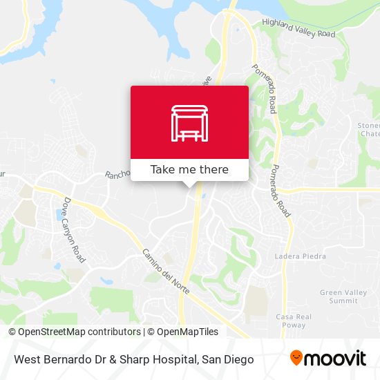 Mapa de West Bernardo Dr & Sharp Hospital