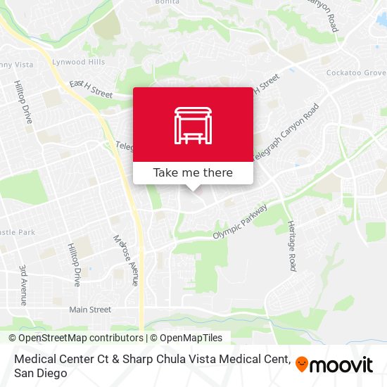 Mapa de Medical Center Ct & Sharp Chula Vista Medical Cent