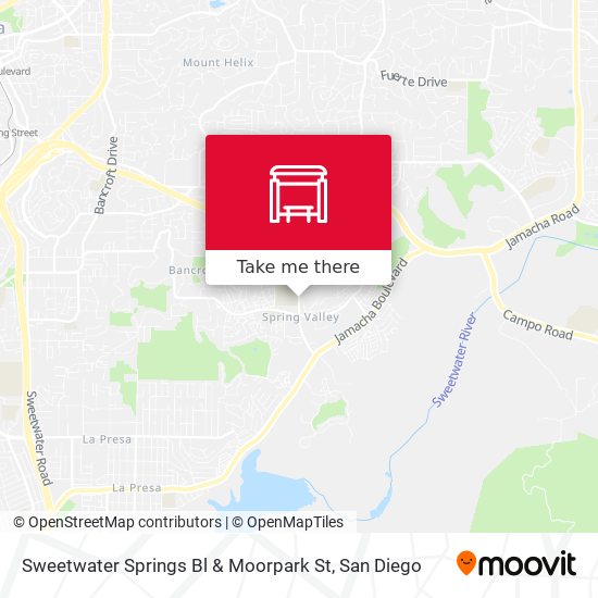 Sweetwater Springs Bl & Moorpark St map