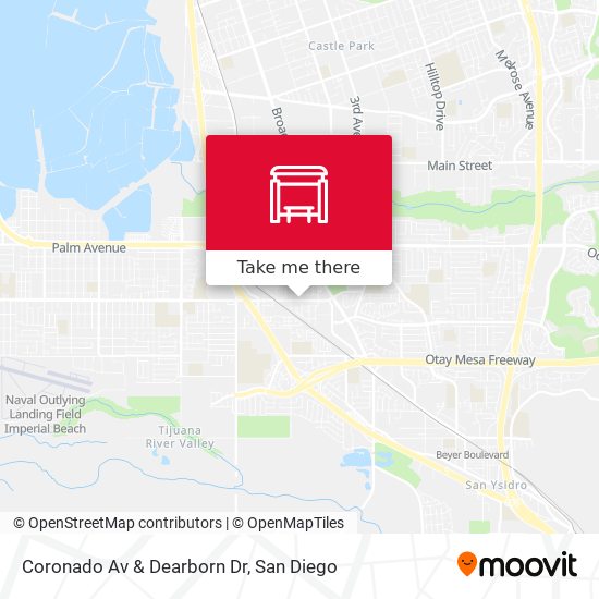 Coronado Av & Dearborn Dr map