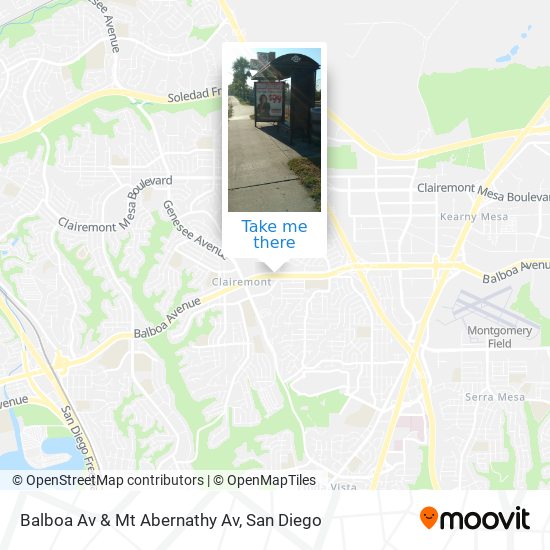Balboa Av & Mt Abernathy Av map