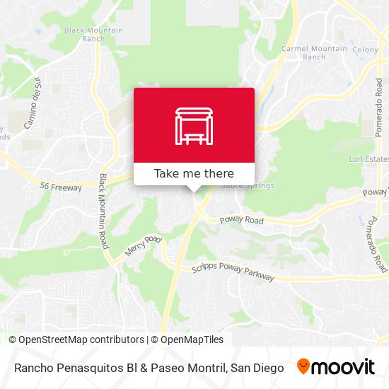 Rancho Penasquitos Bl & Paseo Montril map