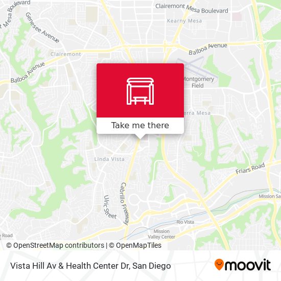 Vista Hill Av & Health Center Dr map