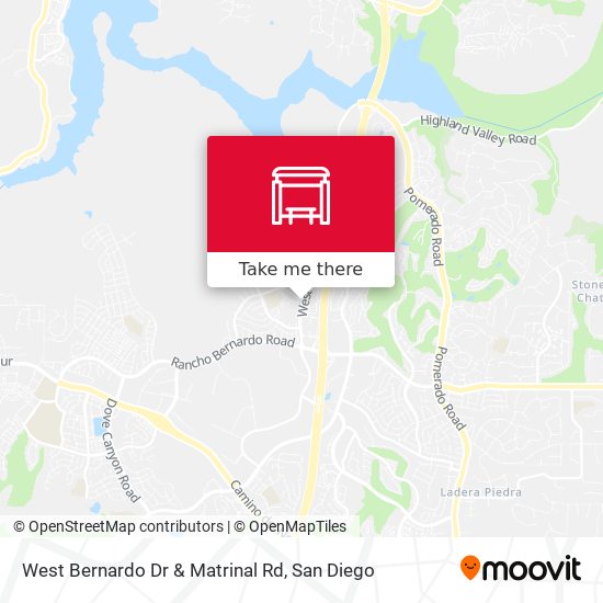 Mapa de West Bernardo Dr & Matrinal Rd