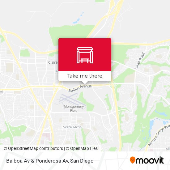 Mapa de Balboa Av & Ponderosa Av