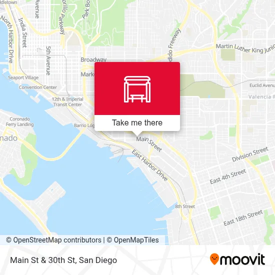 Main St & 30th St map