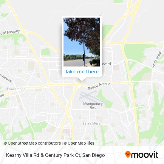 Kearny Villa Rd & Century Park Ct map