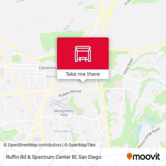 Ruffin Rd & Spectrum Center Bl map