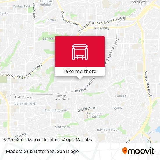 Madera St & Bittern St map