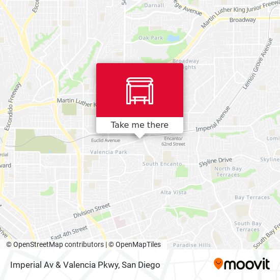 Imperial Av & Valencia Pkwy map