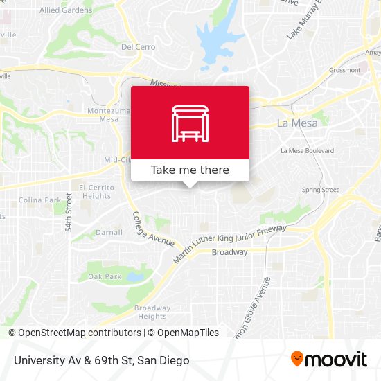 Mapa de University Av & 69th St