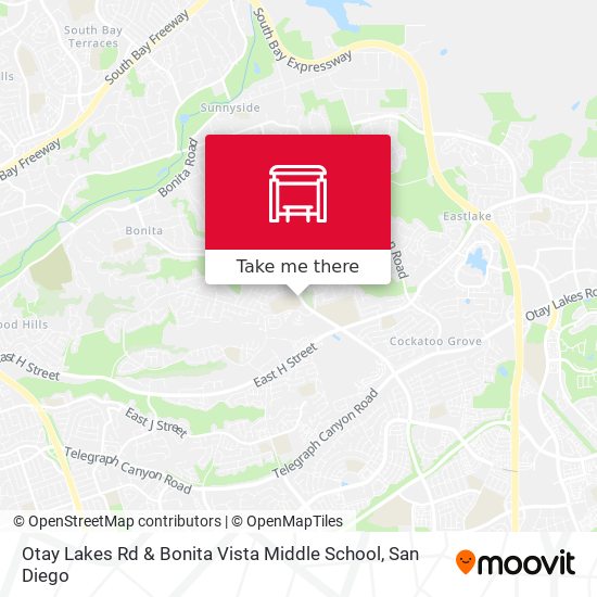 Otay Lakes Rd & Bonita Vista Middle School map