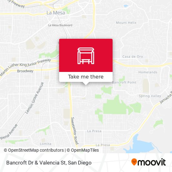 Bancroft Dr & Valencia St map