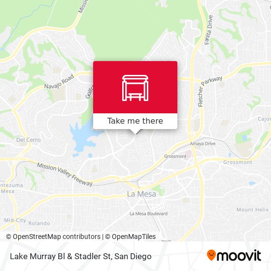 Lake Murray Bl & Stadler St map