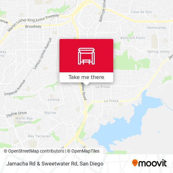 Jamacha Rd & Sweetwater Rd map