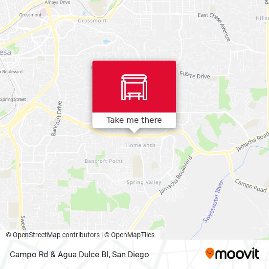Mapa de Campo Rd & Agua Dulce Bl