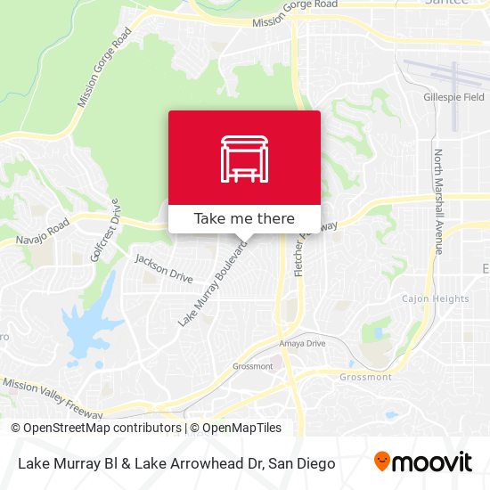 Mapa de Lake Murray Bl & Lake Arrowhead Dr