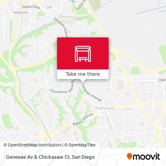 Mapa de Genesee Av & Chickasaw Ct