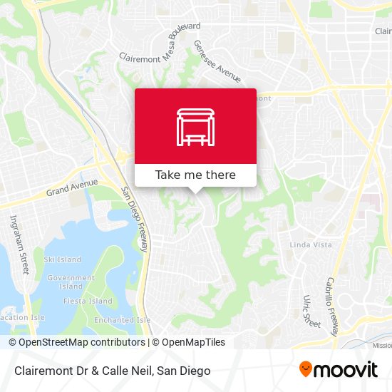 Clairemont Dr & Calle Neil map