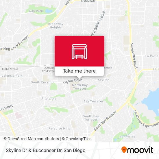Skyline Dr & Buccaneer Dr map