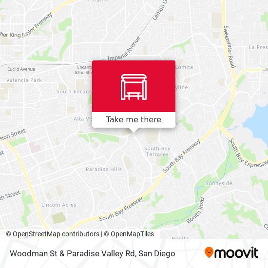 Mapa de Woodman St & Paradise Valley Rd