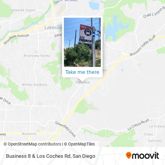 Business 8 & Los Coches Rd map
