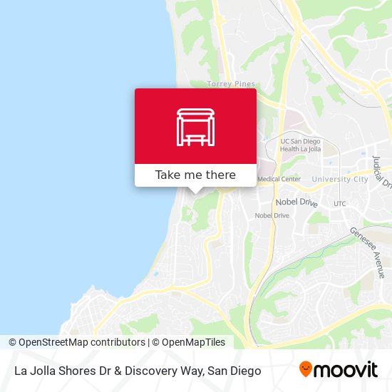La Jolla Shores Dr & Discovery Way map