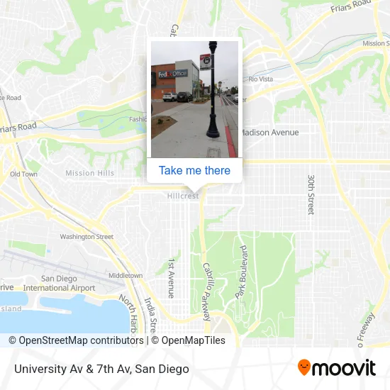 Mapa de University Av & 7th Av