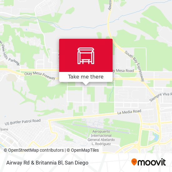 Airway Rd & Britannia Bl map